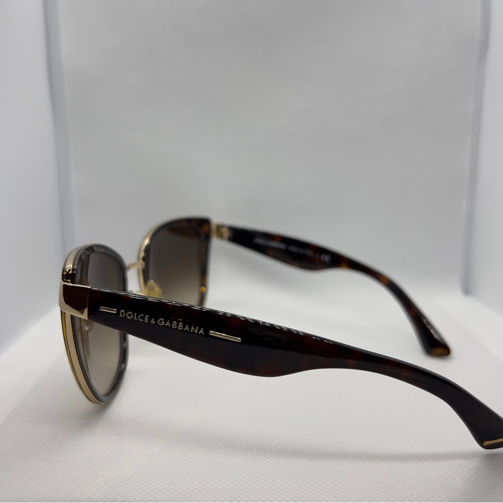 Dolce & Gabbana DG 2107 - Havana Gold Sunglasses - Gradient - Picture 8 of 16